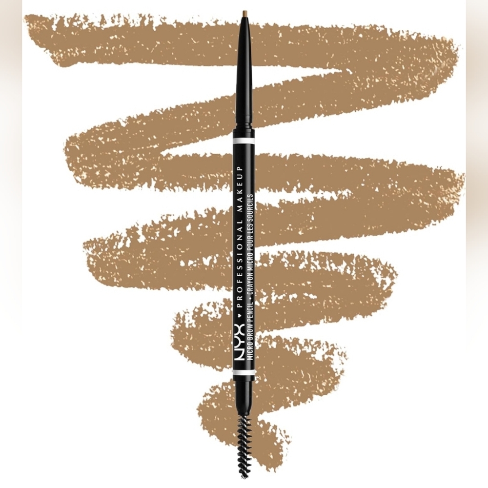 NYX Micro Brow Pencil MBP02 Blonde Vegan Break and Smudge Resistant .09g